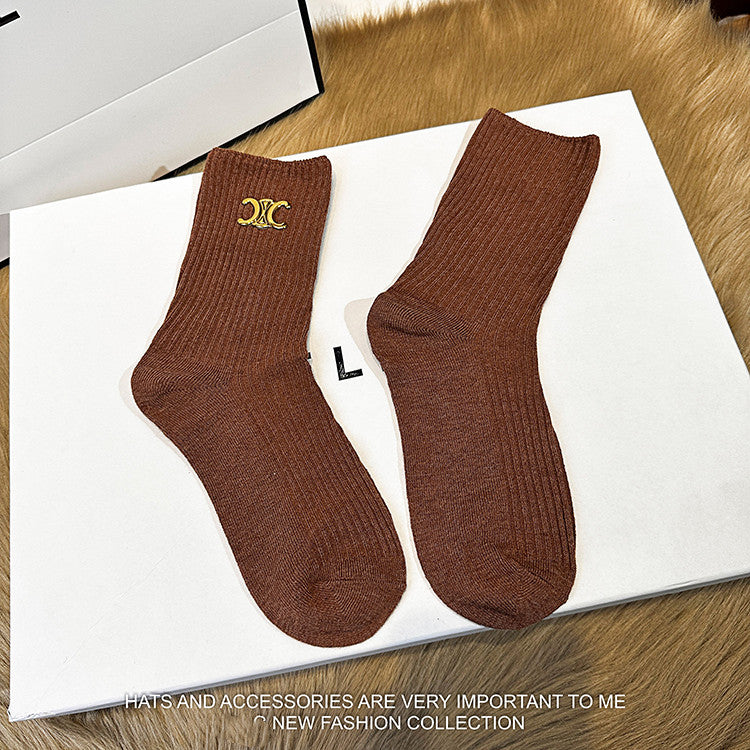 【雑貨】4色選択可靴下 W12231