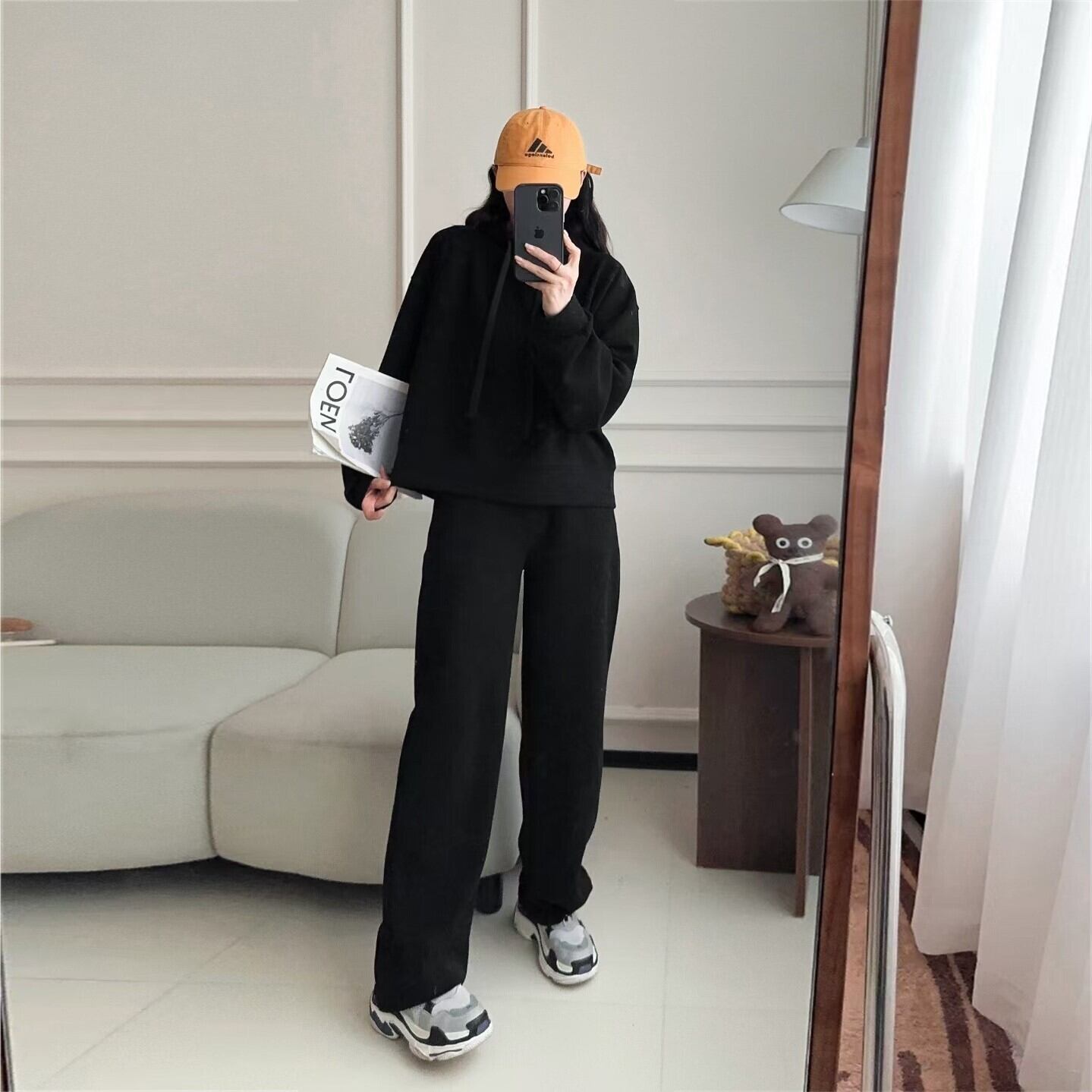 【set】パーカー×カジュアルパンツセット Z6693