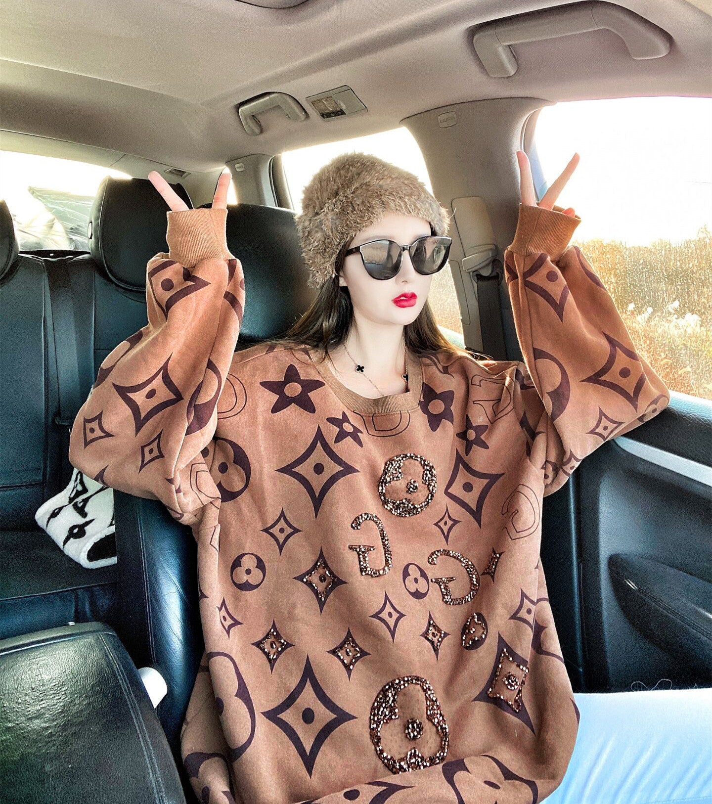 【Tops】プリントプルオーバー W14265