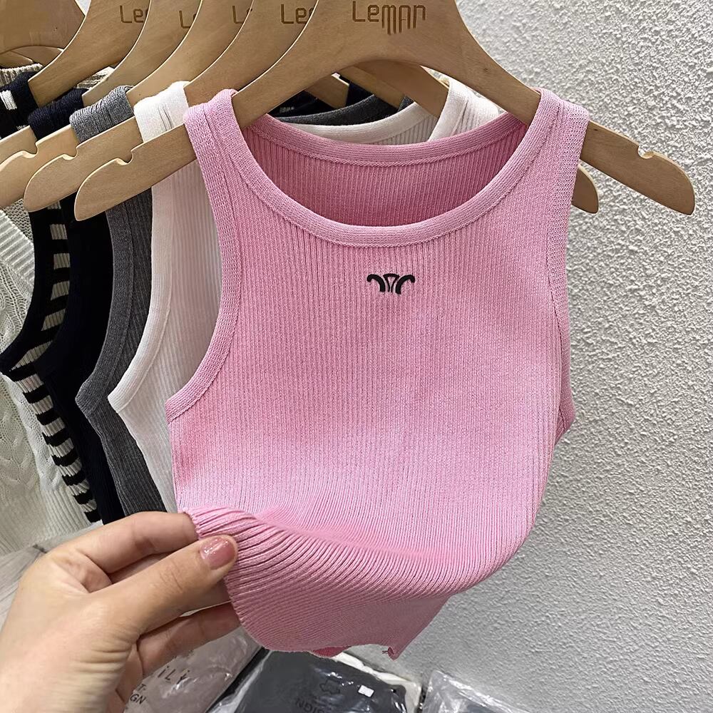 【tops】ノースリーブニットトップス M21880