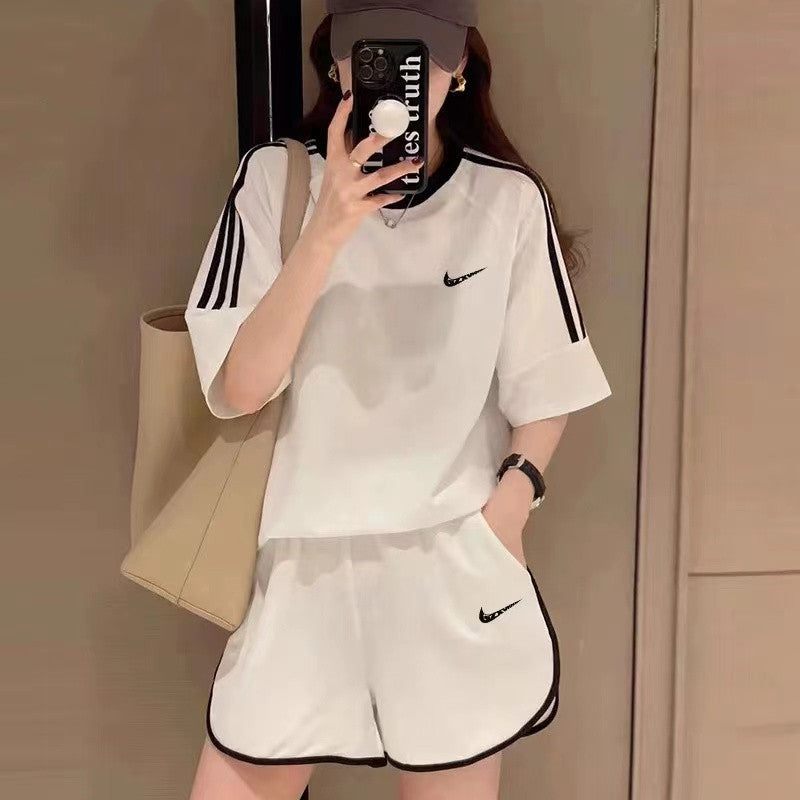 【Set】セットアップ Tシャツ + パンツ W12298