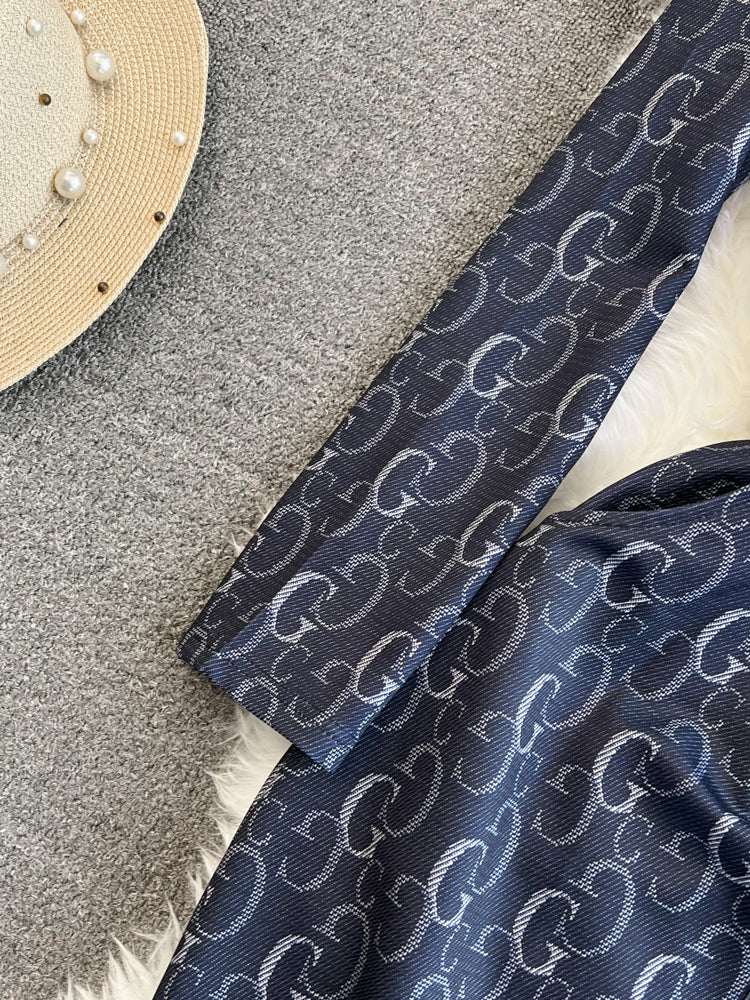 【Dress】長袖シャツワンピース W14103