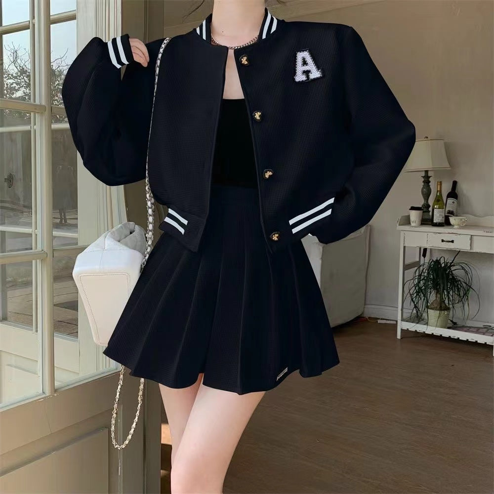 【Set】新作アイテム2点セット スタジャン+ スカート W11412