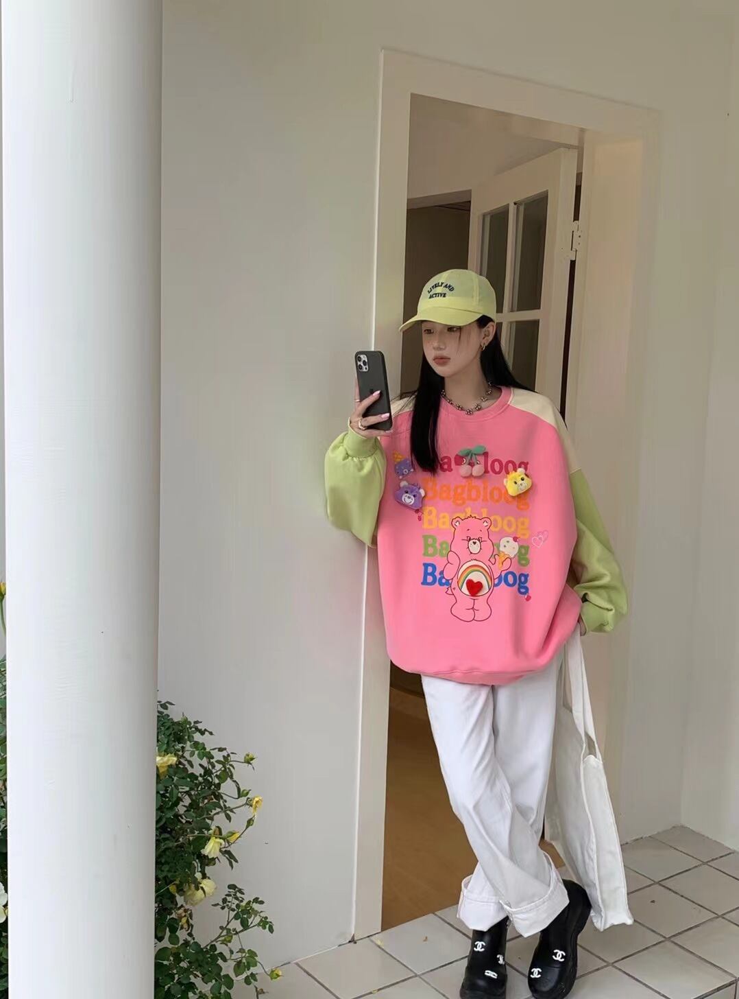 【tops】配色スウェット W10567