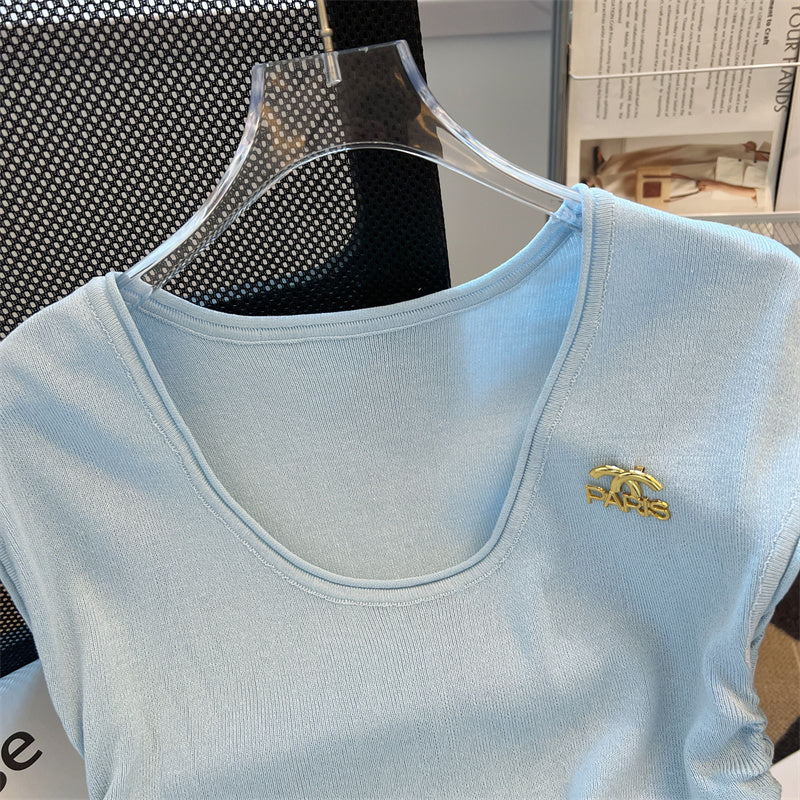 【Tops】4色選択可ノースリーブTシャツ W12421
