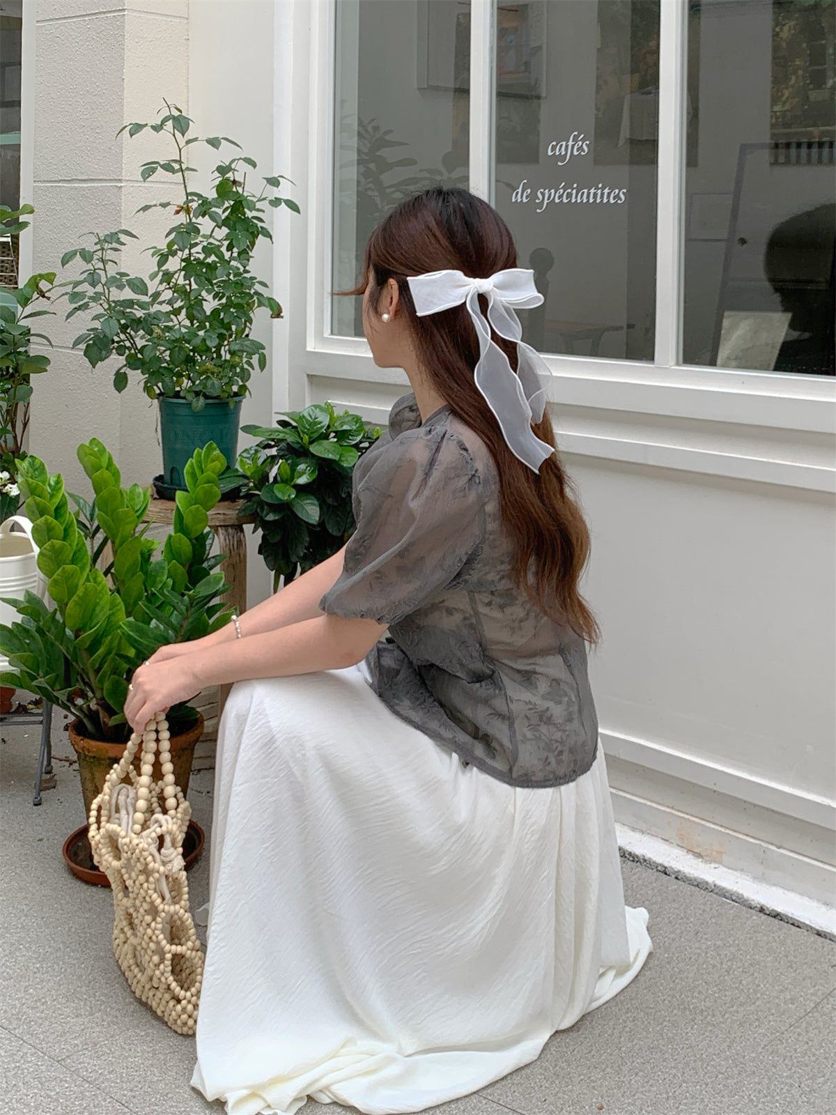 【Set】ブラウス×スカート2点セット W11939