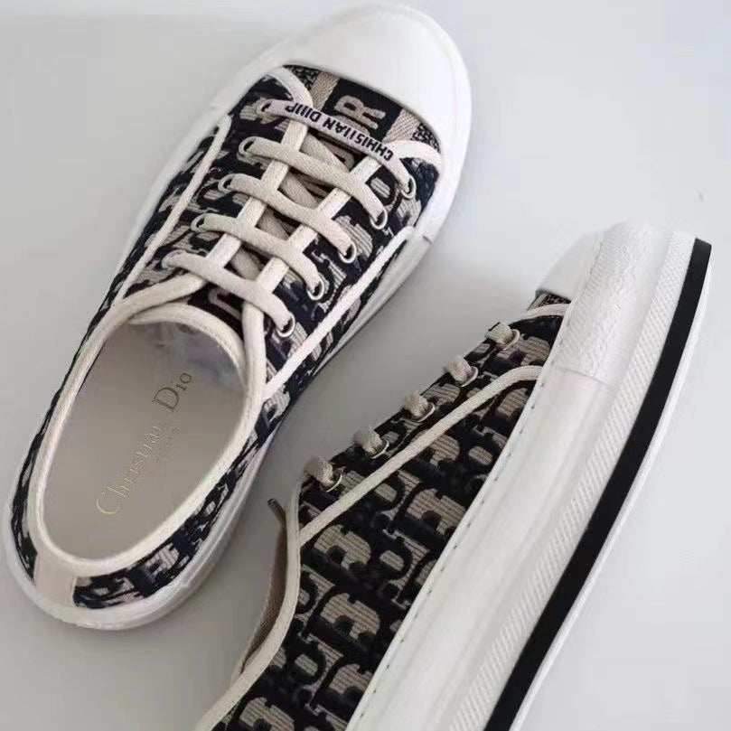 【Shoes】ジャカード厚底スニーカー W12005