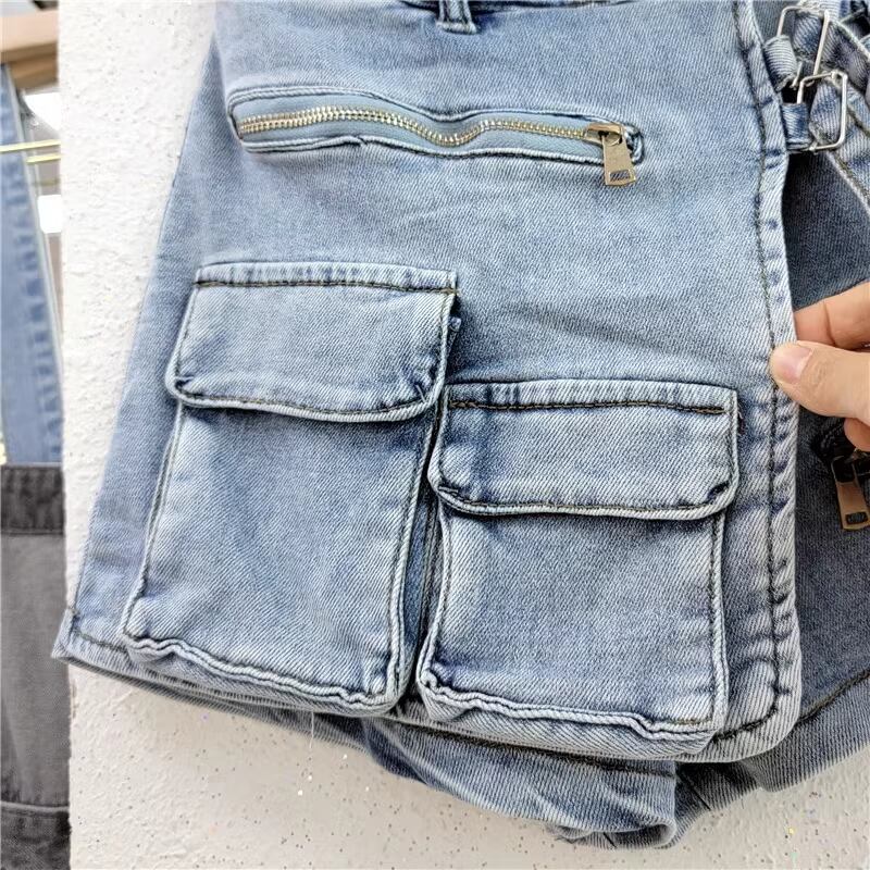 【bottoms】AラインデニムスカートF6917