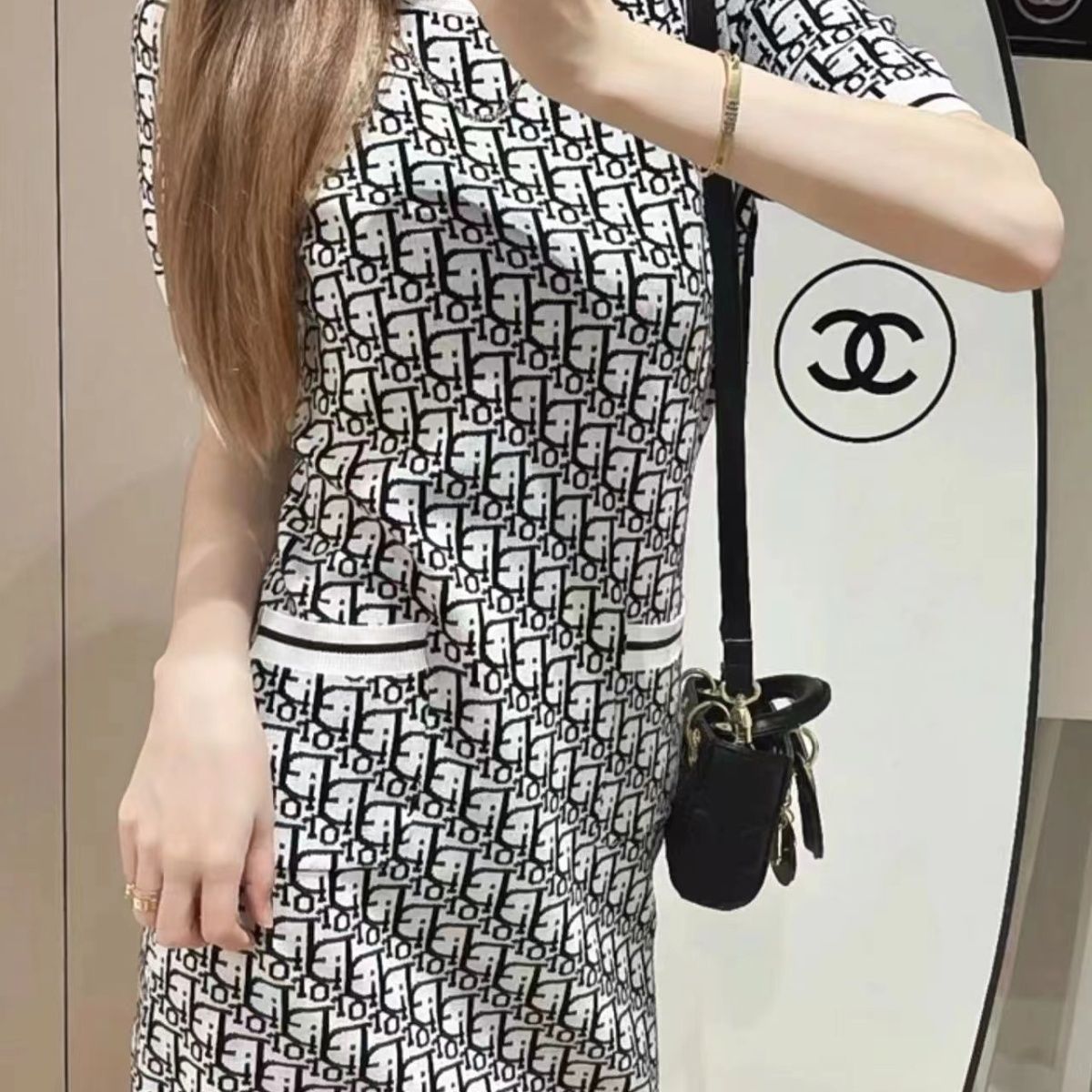 【Dress】2色展開ニットワンピース Z6758