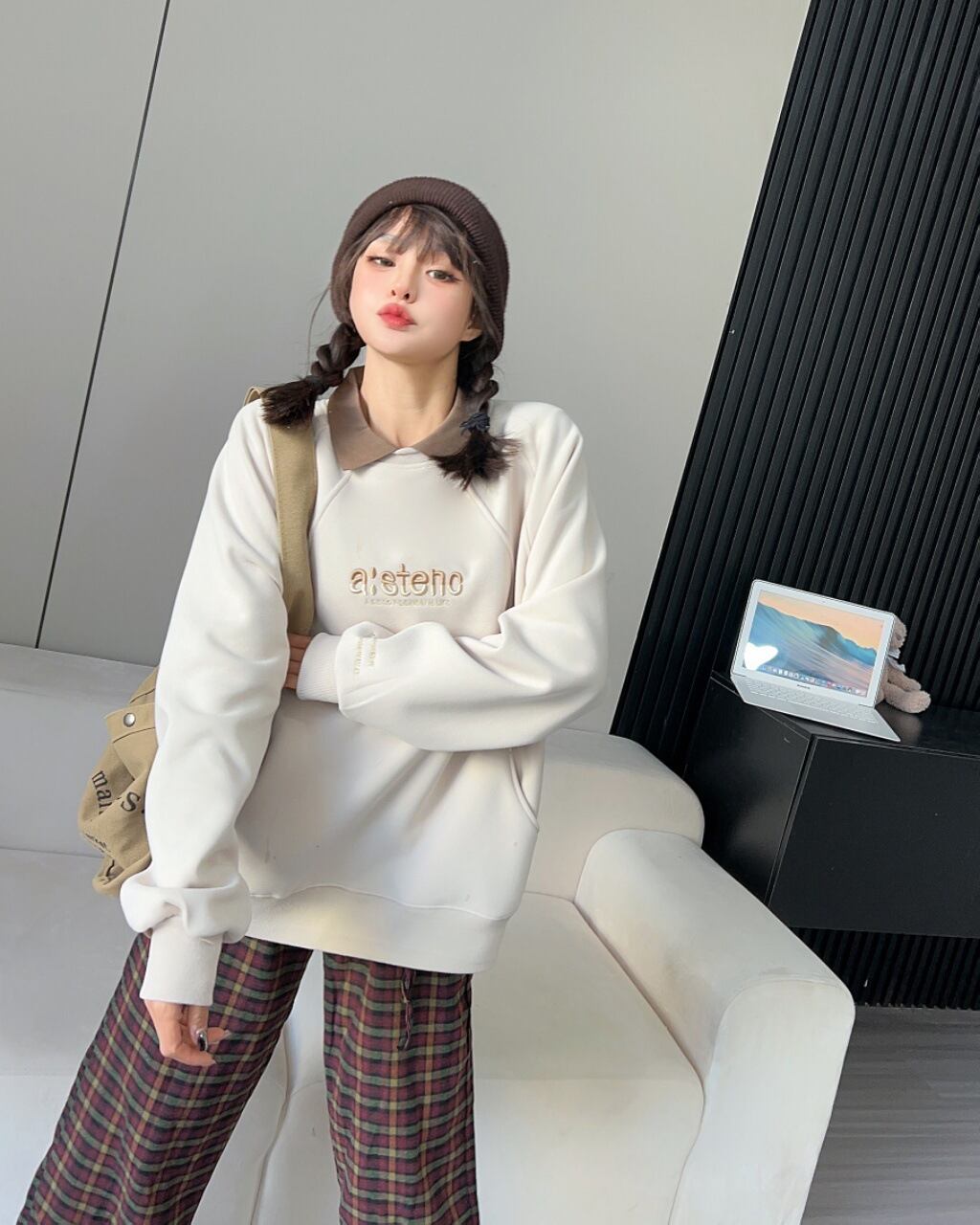 【tops】ポロネックスウェット W10528