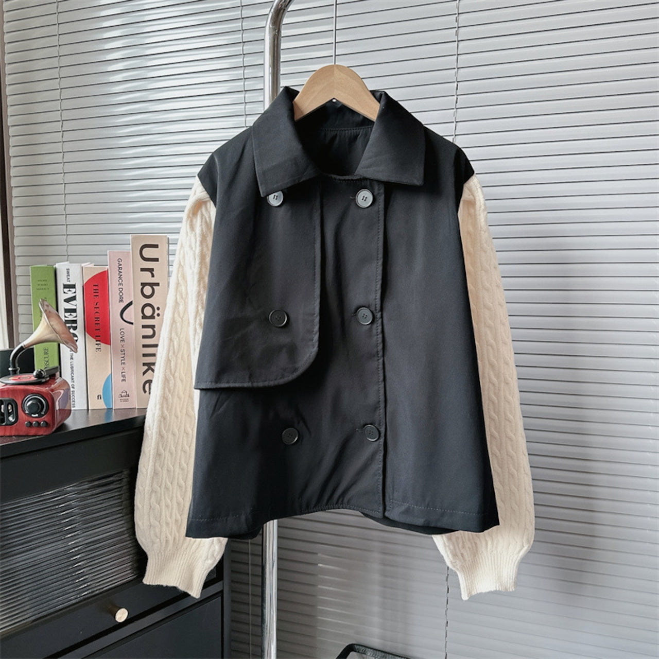 【Outer】ニットドッキングアウター W14598