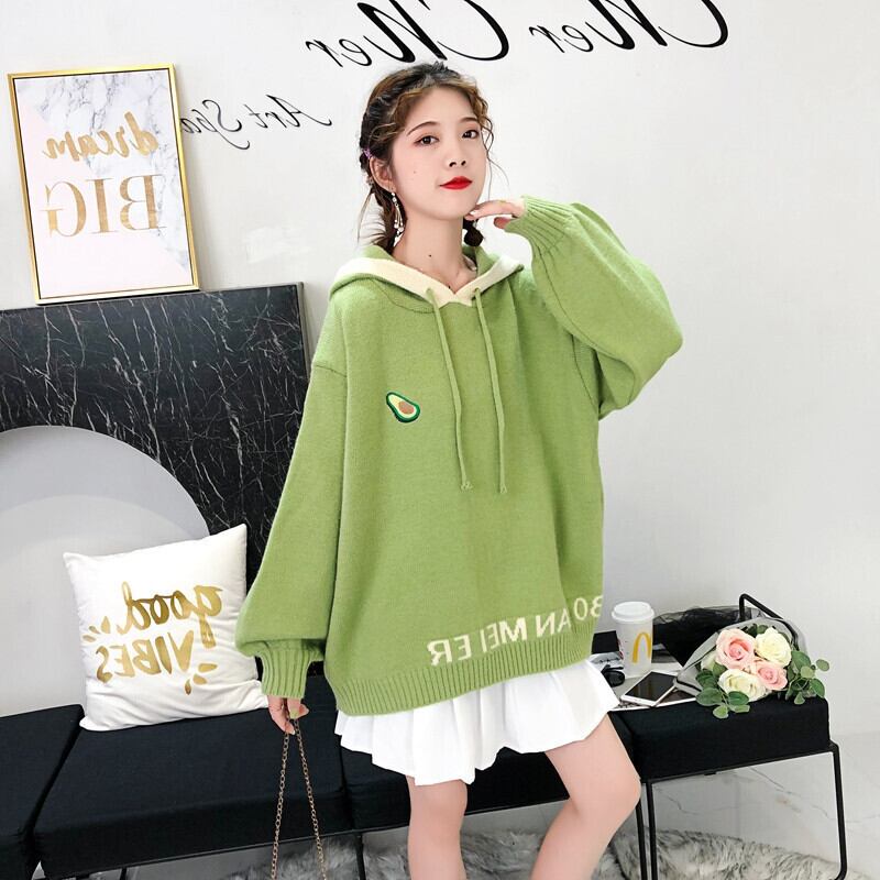 【tops】定番シンプルスウィートニットセーター韓国系3色