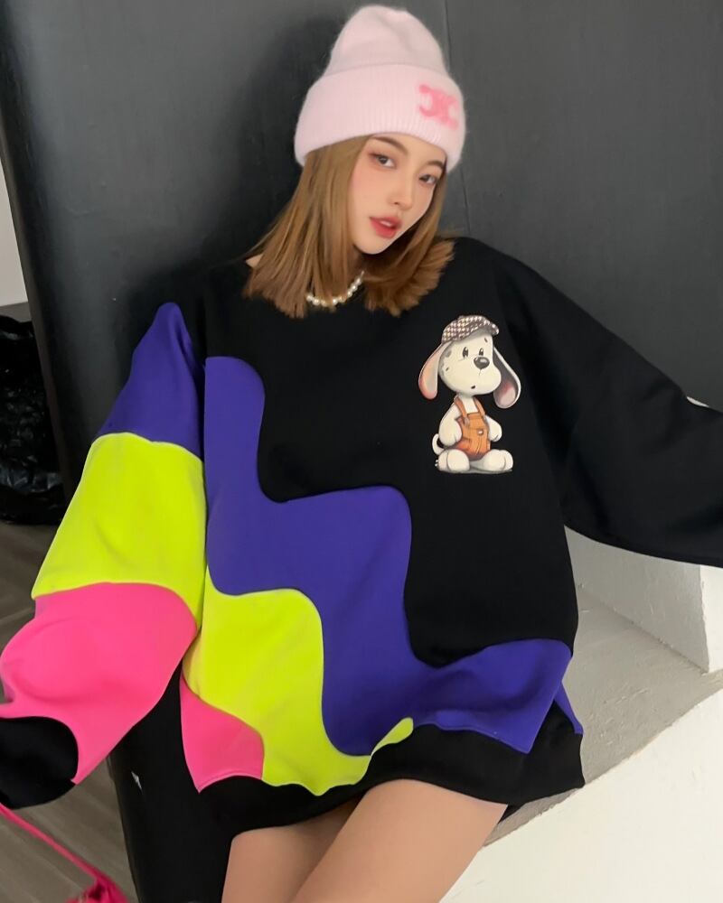 【tops】プリントスウェット T0153