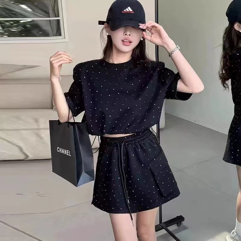 【set】Tシャツ+スカート2点セット    W13084