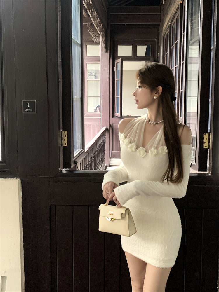 【Dress】ホルターネックワンピース W14669