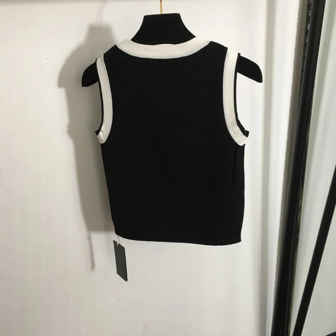 【Tops】配色タンクトップ W12151