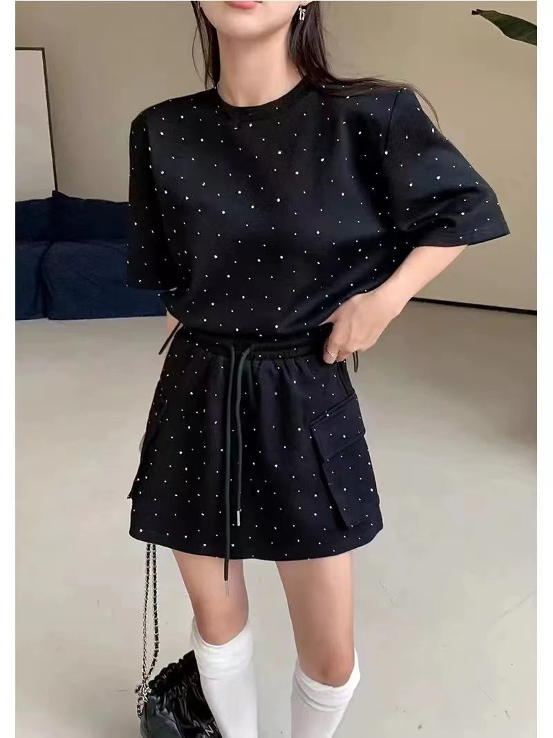 【set】Tシャツ+スカート2点セット    W13084