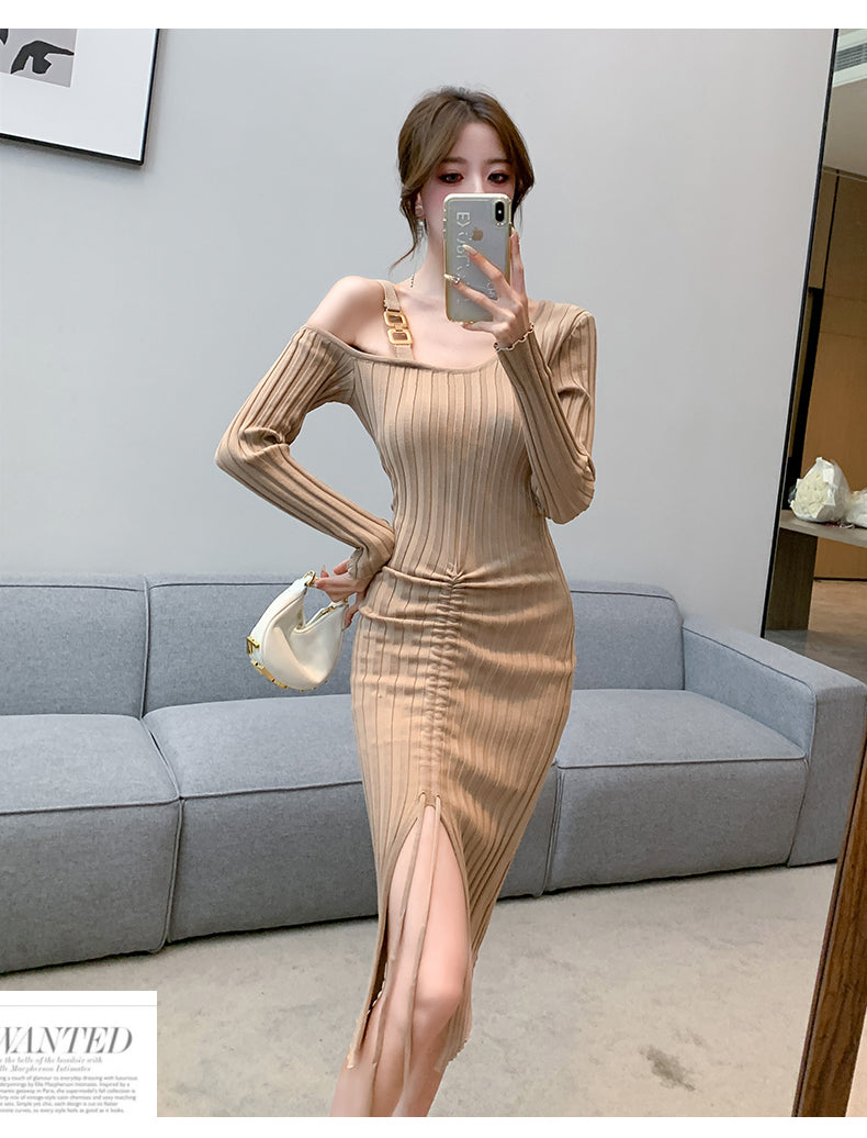 【Dress】ワンショルダーワンピース W13796