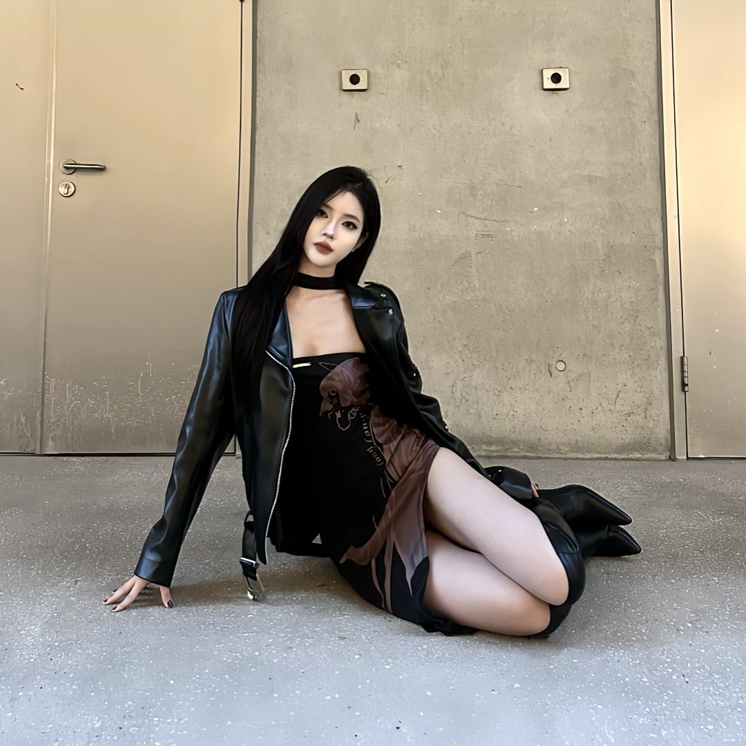 【Outer】ロックPUジャケット W14703