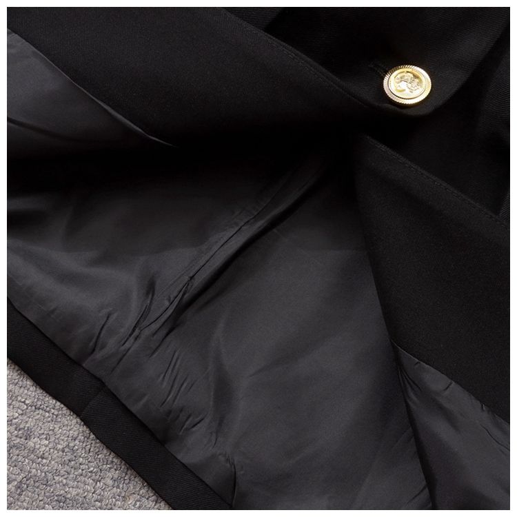 【Outer】ベルトとブローチ付きジャケット W14409