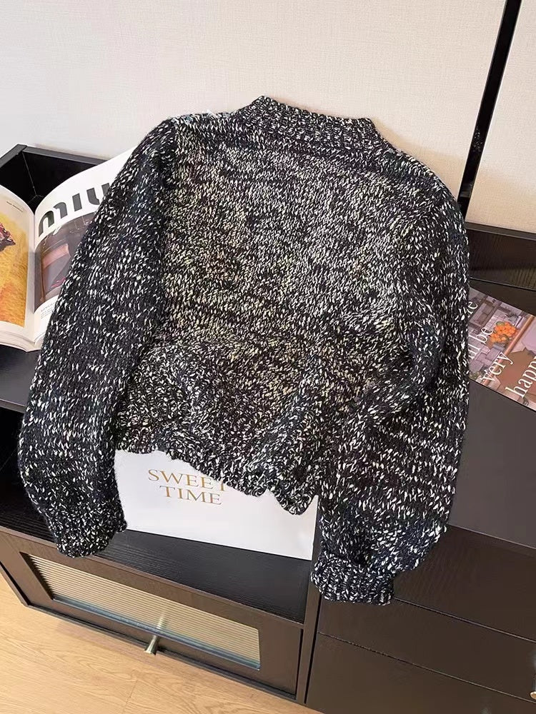 【Outer】3色展開ニットカーディガン W13140