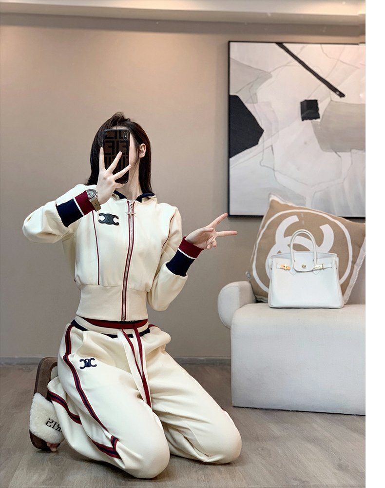 【Set】パーカー + パンツ2点セット T01208