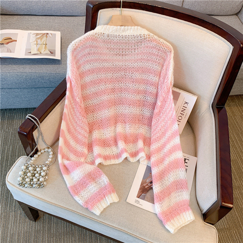 【Tops】2色展開ニット W13270