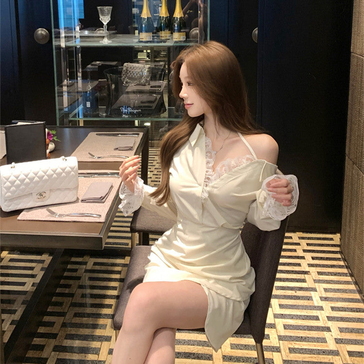 【Dress】シャツワンピース W13713