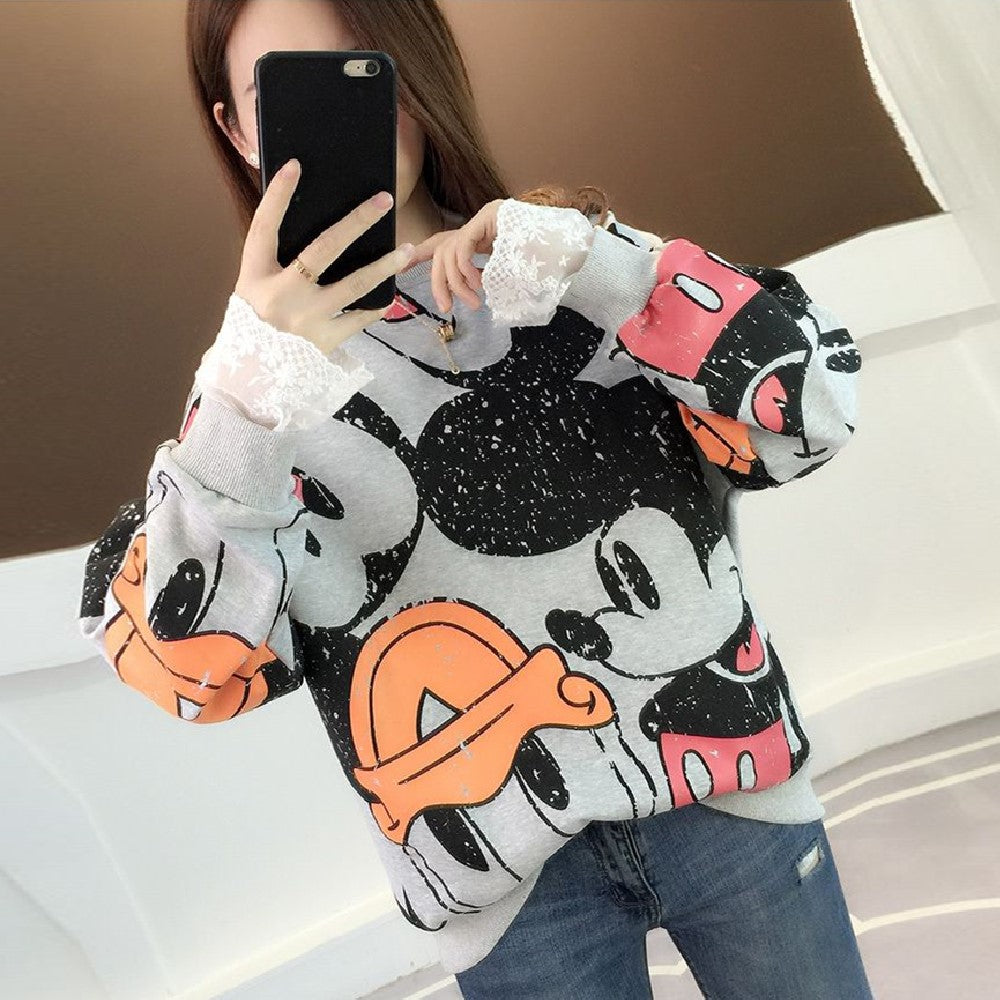 【Tops】フェイクレイヤードパーカー Z7663