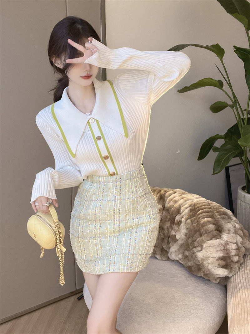 【Tops】シンプルニット W13600
