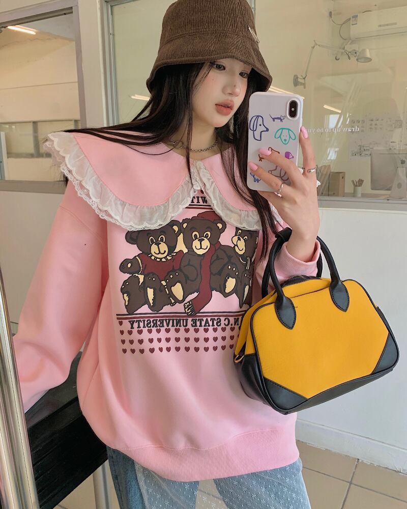 【tops】ドールカラースウェット T0124