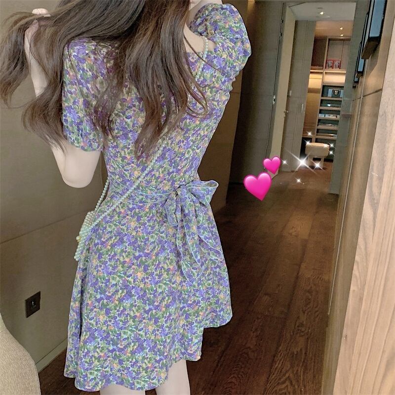 【dress】好感度UP!気質満点レトロガーリッシュ花柄スカート