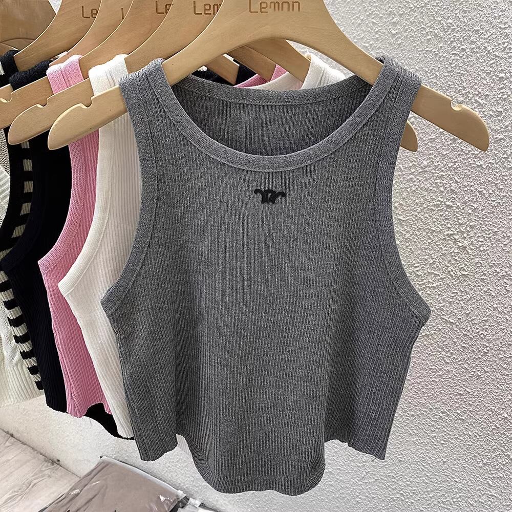 【tops】ノースリーブニットトップス M21880