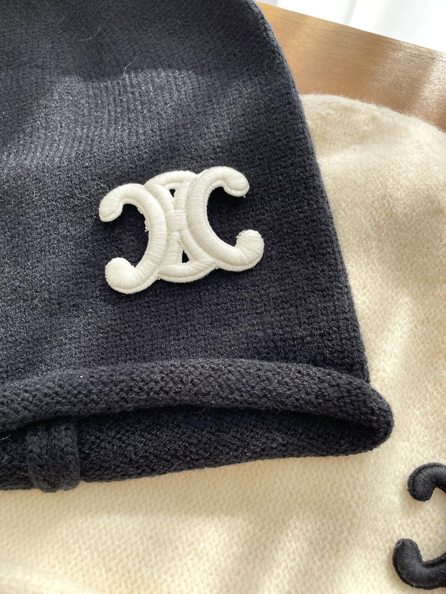 【雑貨】2色選択可~ニットサファリハット W13346