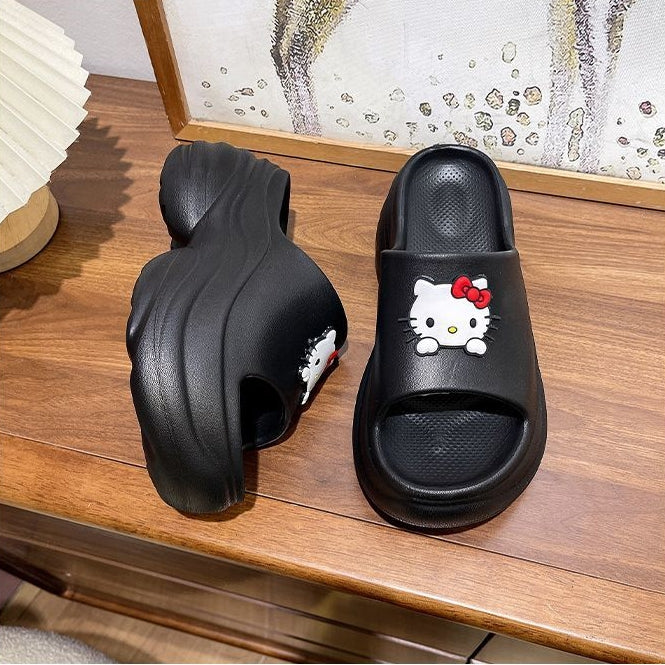 【Shoes】キャラクター美脚厚底スリッパ T01592