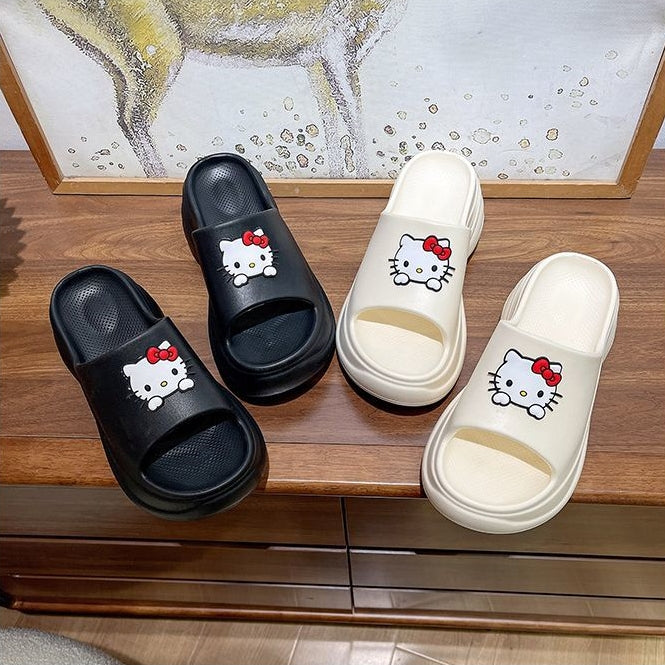 【Shoes】キャラクター美脚厚底スリッパ T01592
