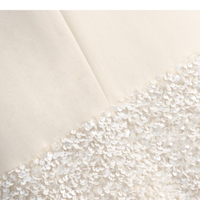 【Dress】ノースリーブスパンコール付きミニワンピース W11851