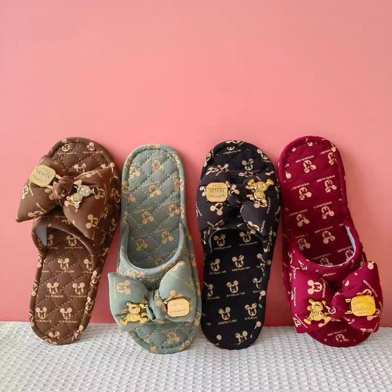 【Shoes】4色選択可~ルームスリッパシューズ W8832