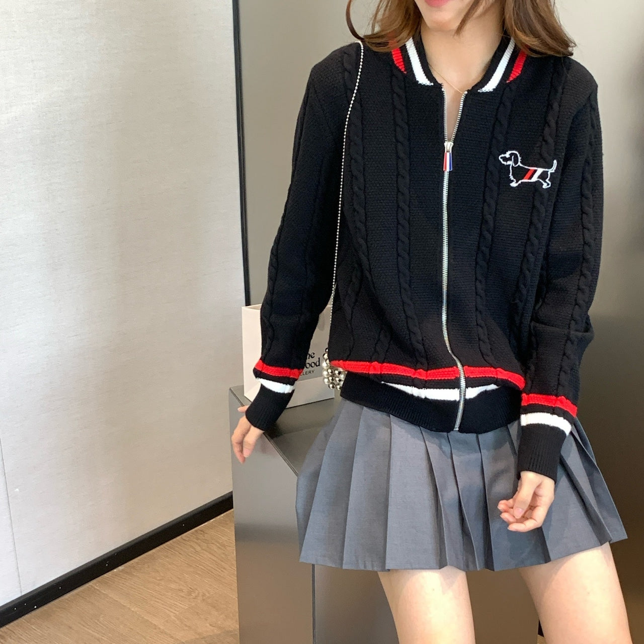 【Outer】シンプルニットカーディガン W13738