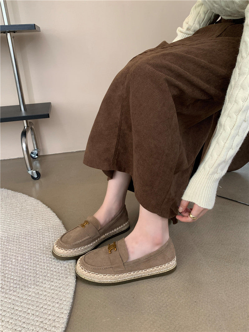 【Shoes】歩いやすいフラットシューズ W13352