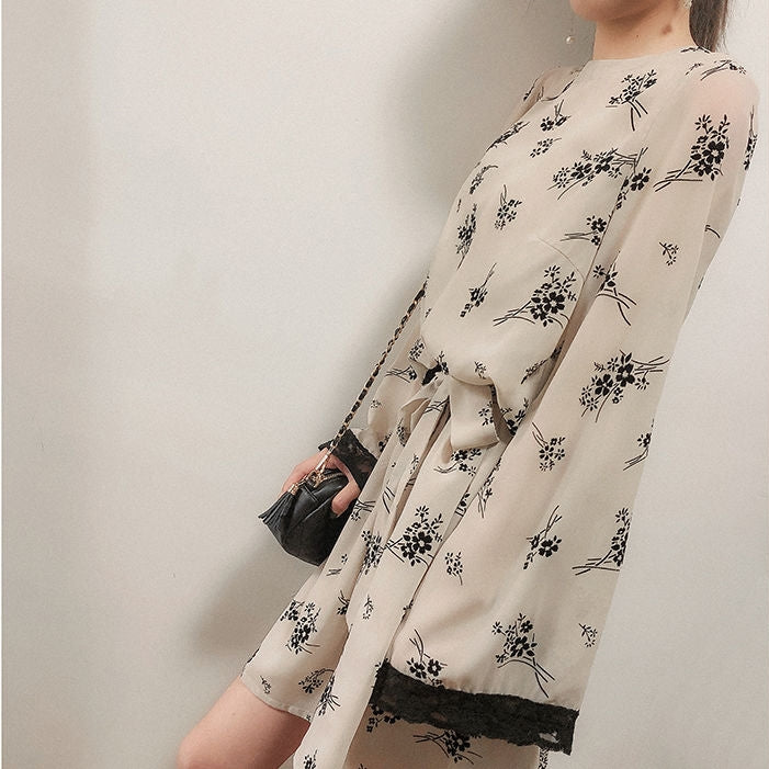 【Set】セットアップ シャツ + スカート T01259