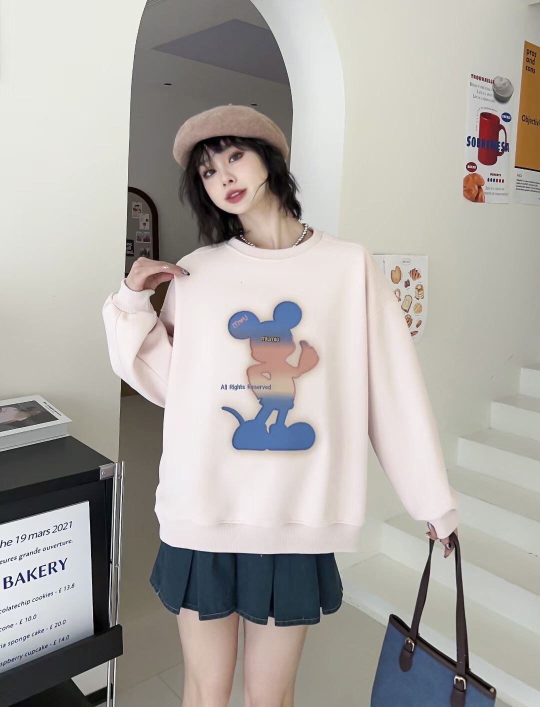 【tops】プリントスウェット W10540