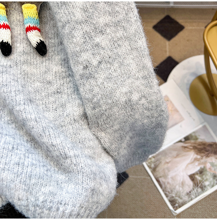 【Tops】キャラクター可愛いセーター W14160