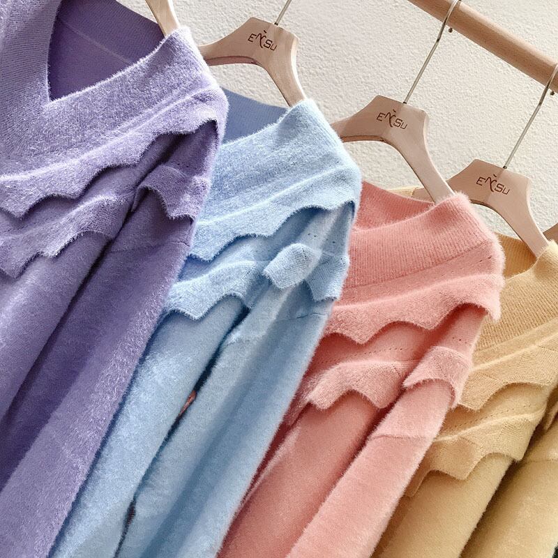 【tops】好感度UPスウィートセーター5色着やすい着心地よい