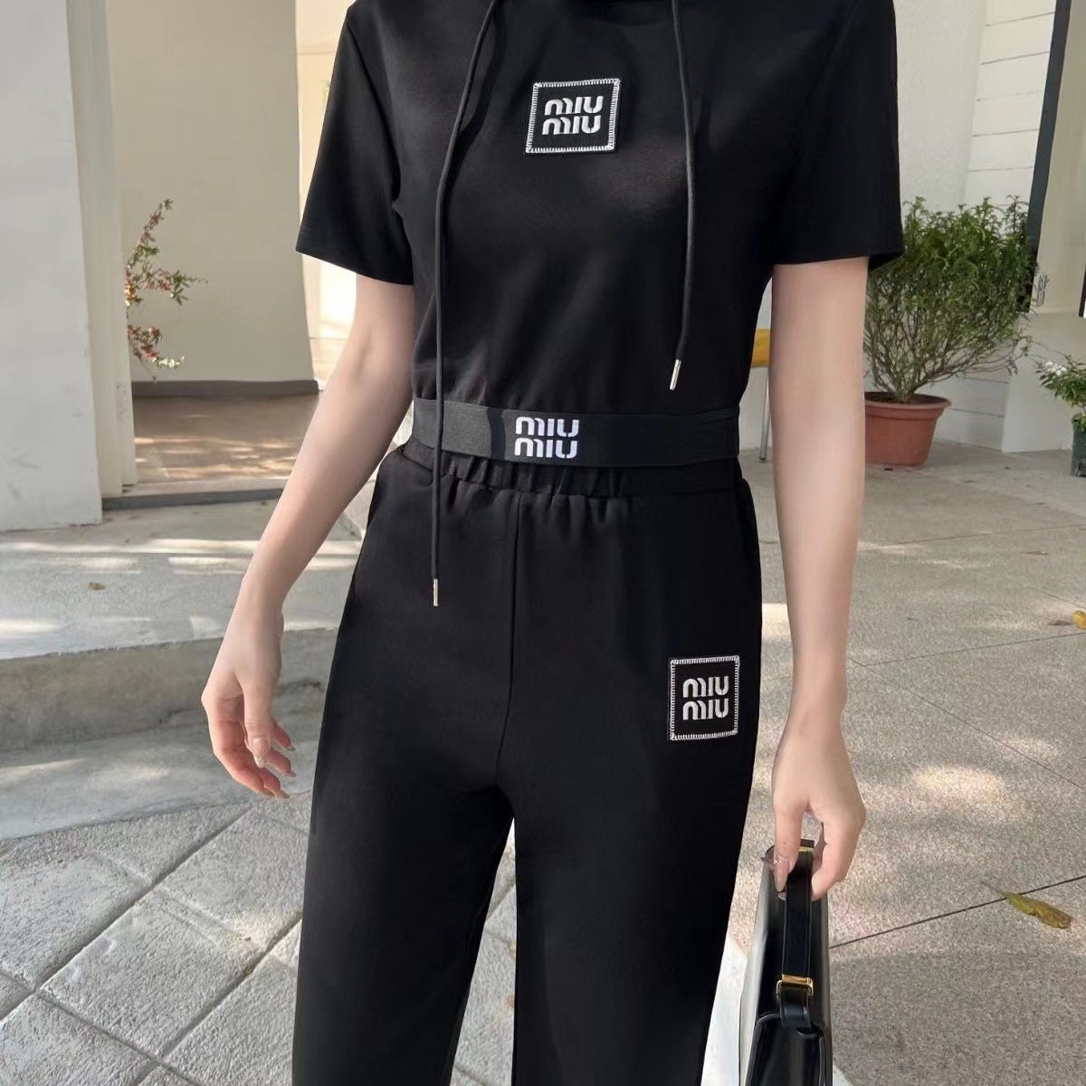 【Set】セットアップ Tシャツ + パンツ W12176