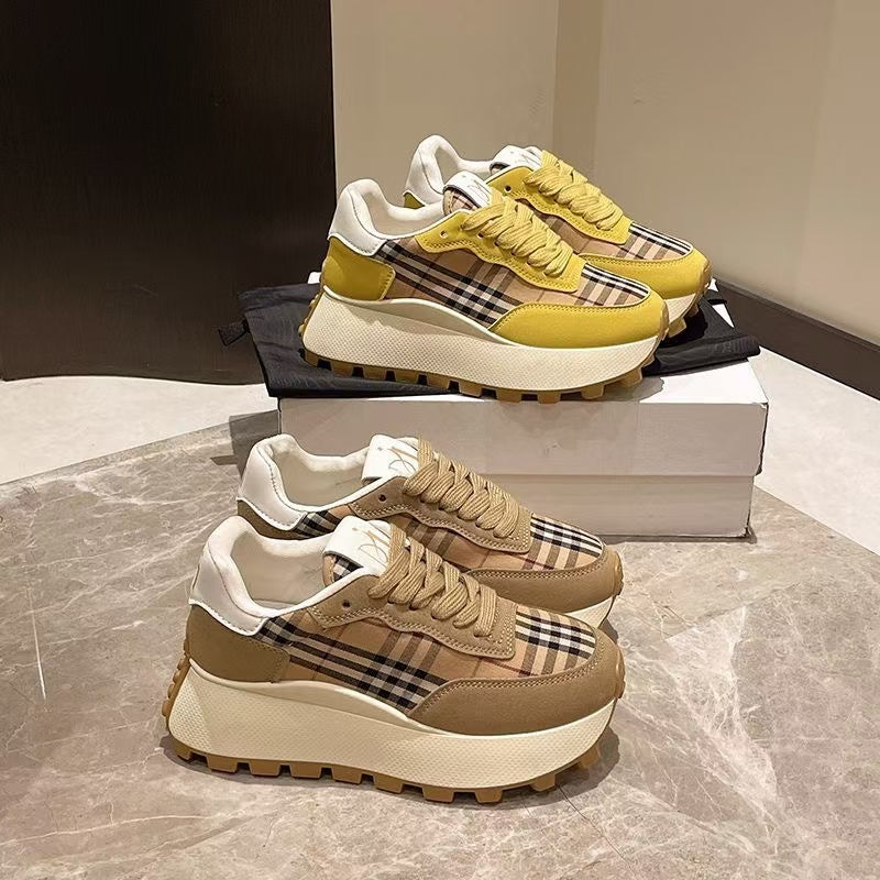 【Shoes】2色展開厚手スニーカー W14687