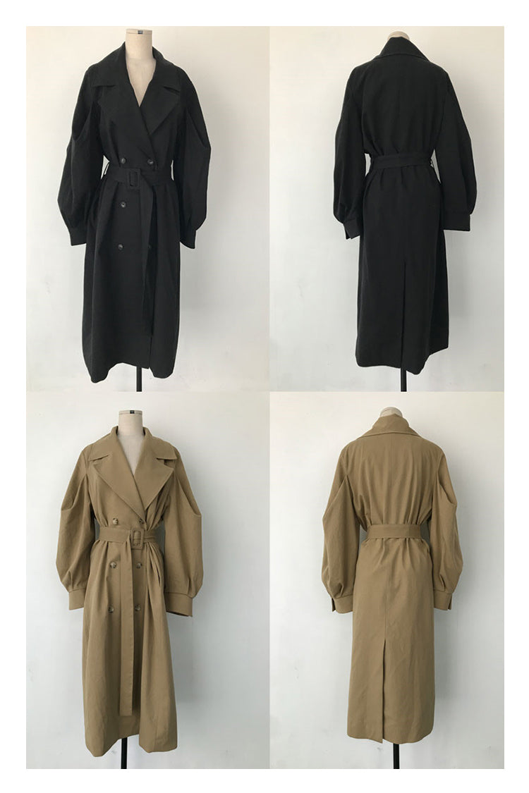 【Outer】フレンチロング丈トレンチコート W13545