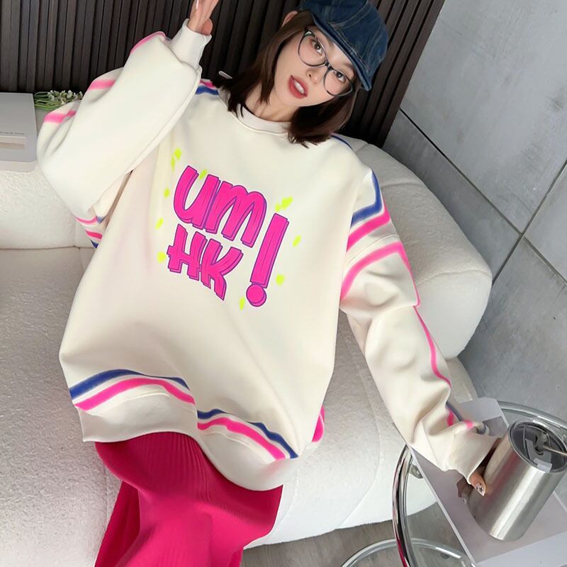 【tops】プリントスウェット M21447