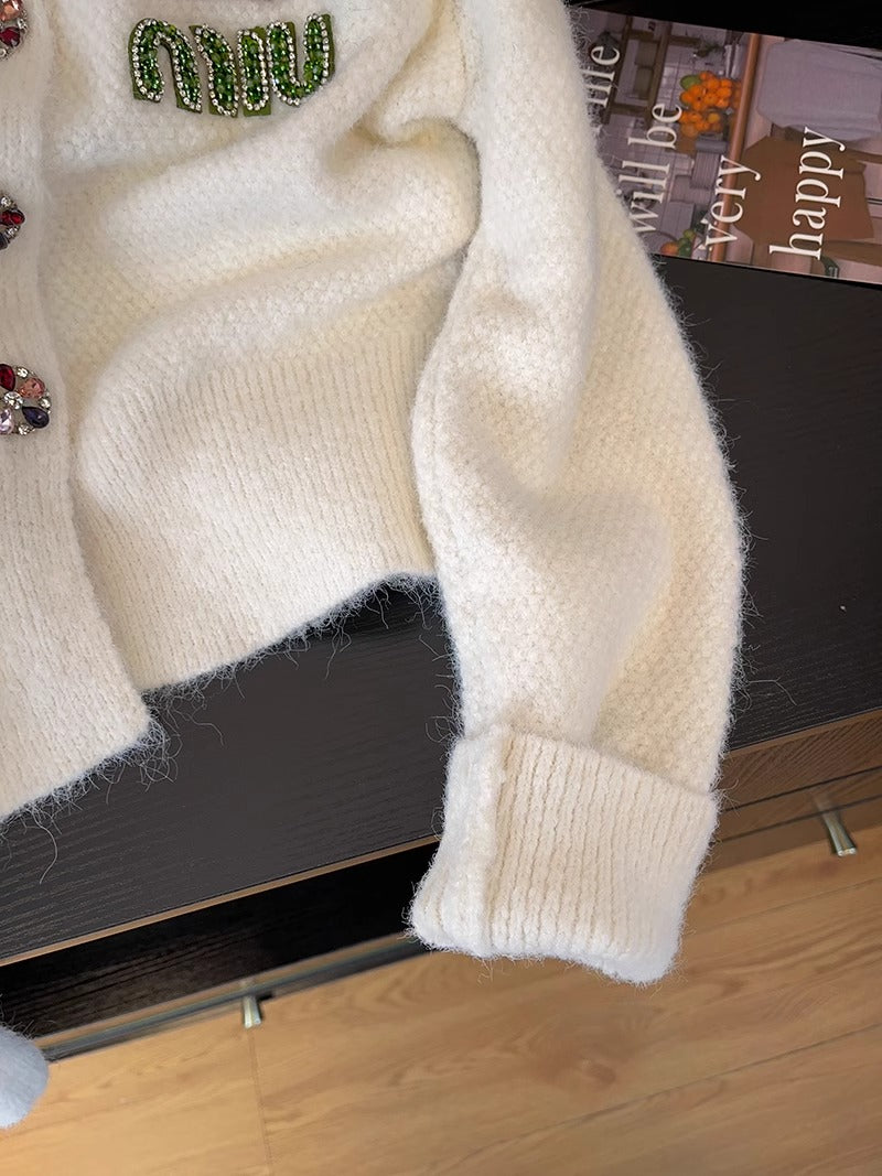 【Outer】ダイヤモンドニットカーディガン W13141