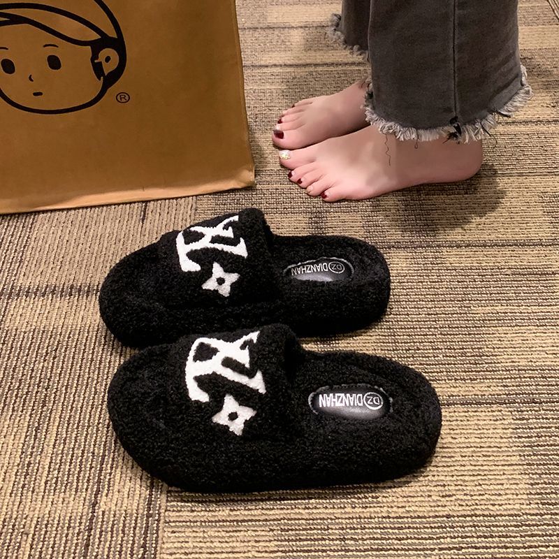 【Shoes】新入荷~疲れない厚底ラムウールスリッパ Z-6485